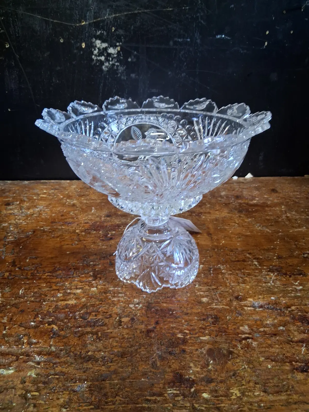 Crystal Compote With Bird 1