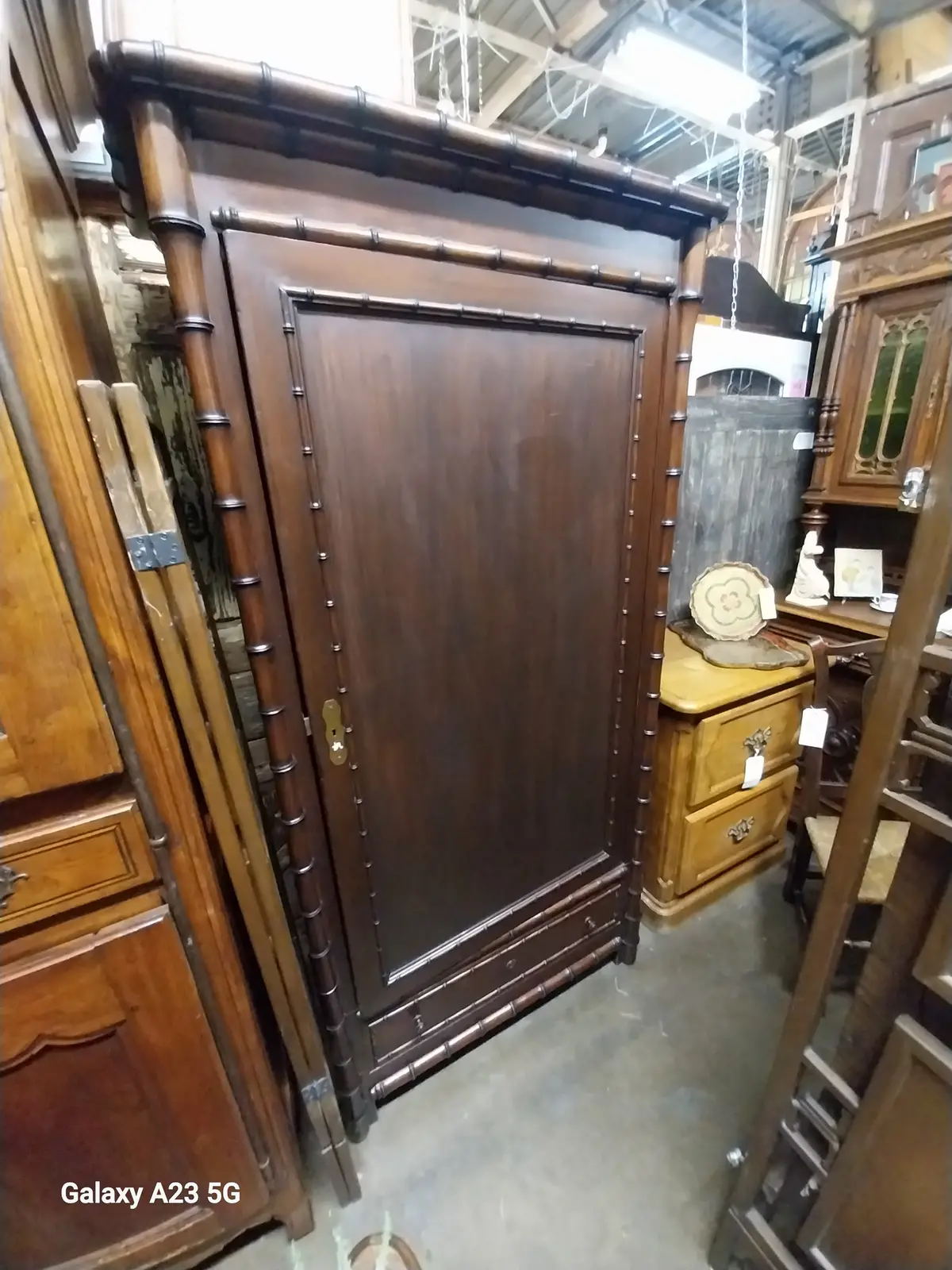 Faux Bamboo  Armoire 1