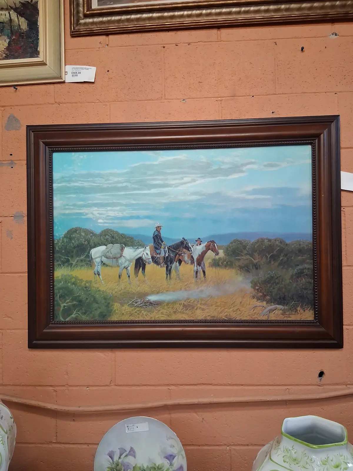 Framed Western Landscape  Giclee By Lee Herring 1
