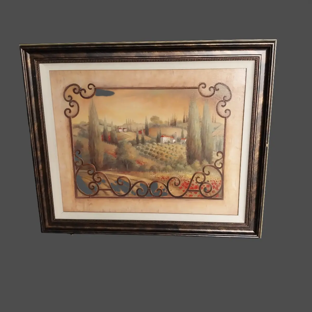 Framed Vineyard Print 1
