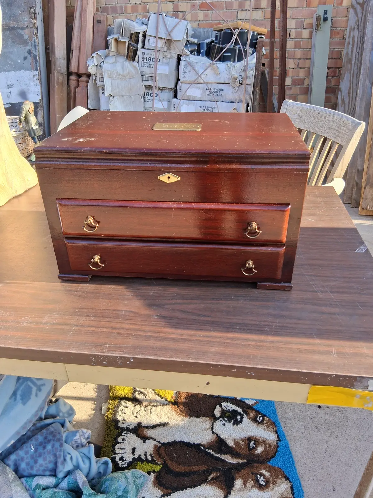 Mahogany Jewelry Chest 1