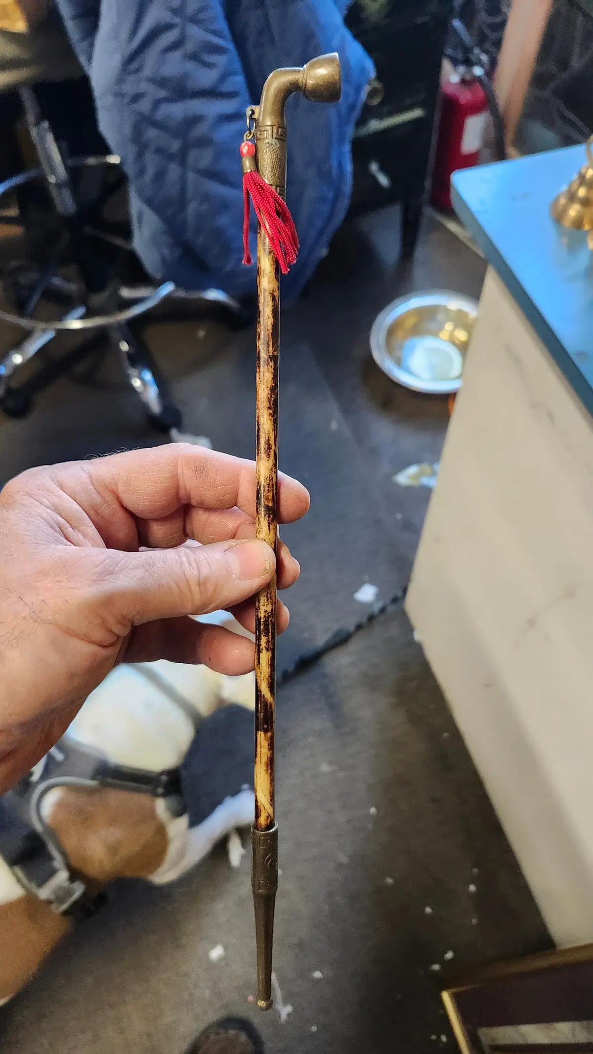 Slender Asian Pipe Or Candle Snuffer 1