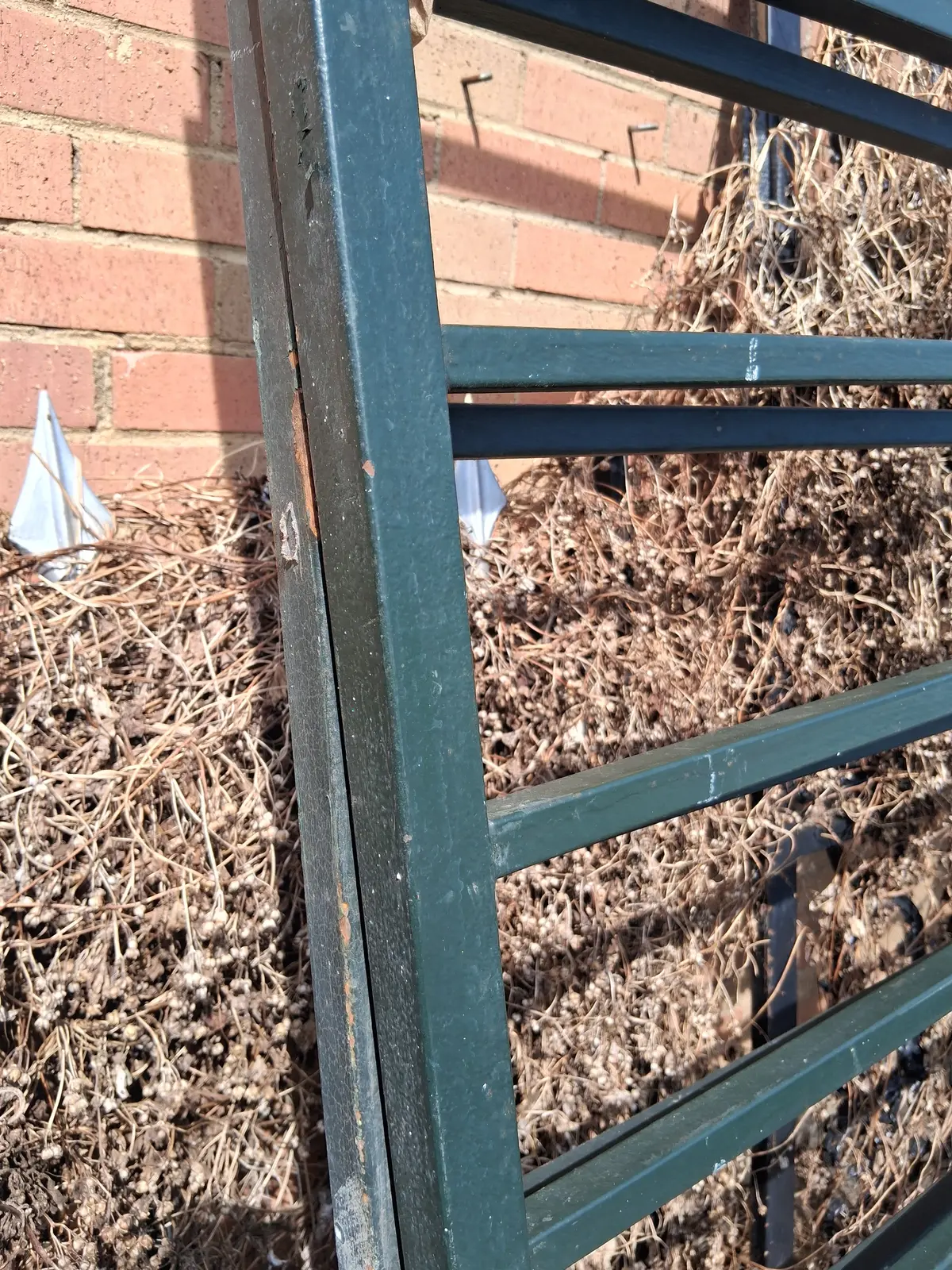 Set Of 2 Iron Fence Railings Measuring 18' 8' Total 1