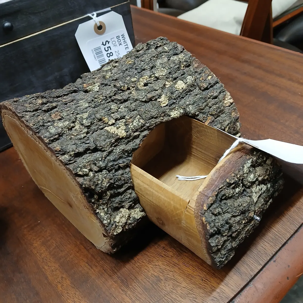 Wood Tree Section With Drawer 1