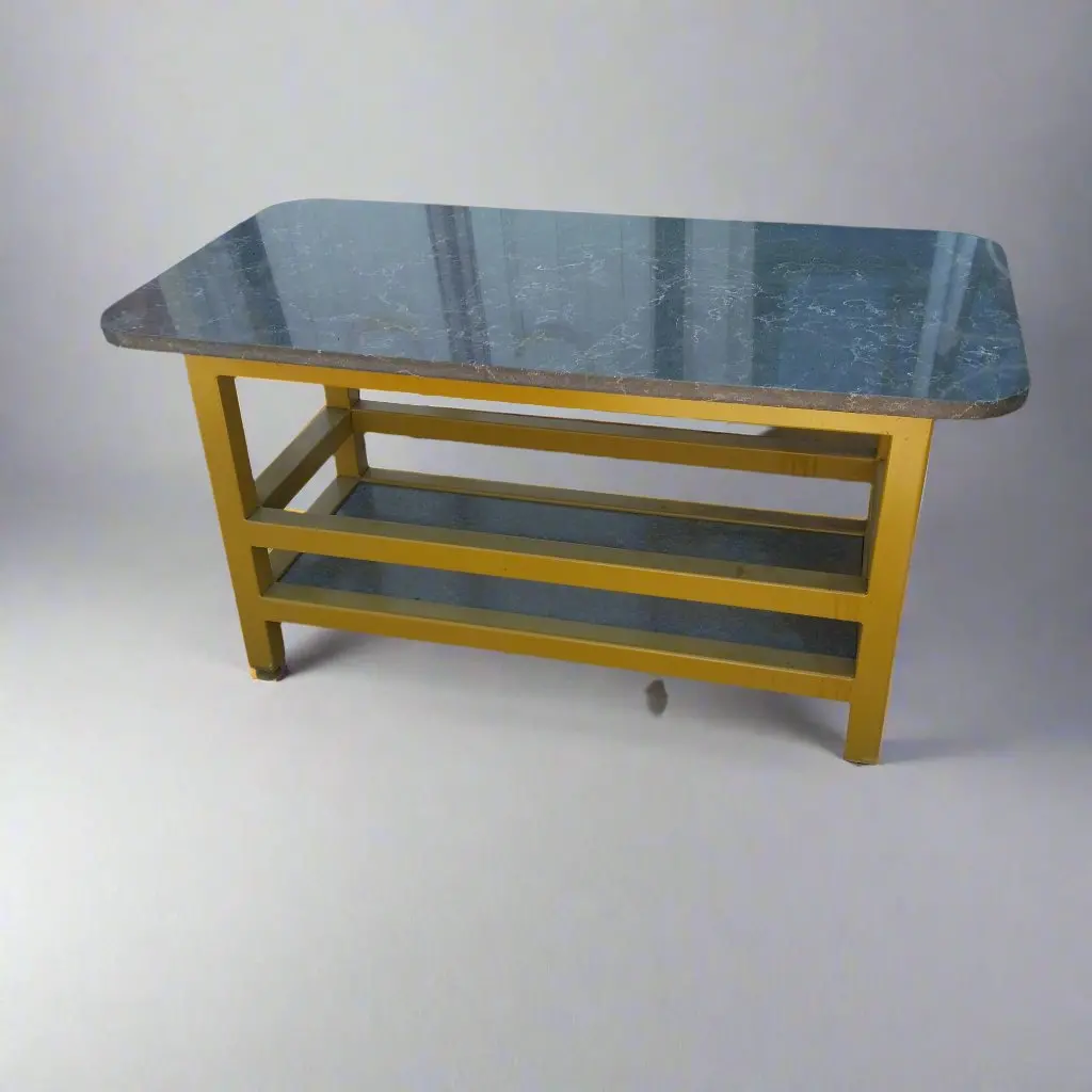 Marble Top Low Green Base Table 1