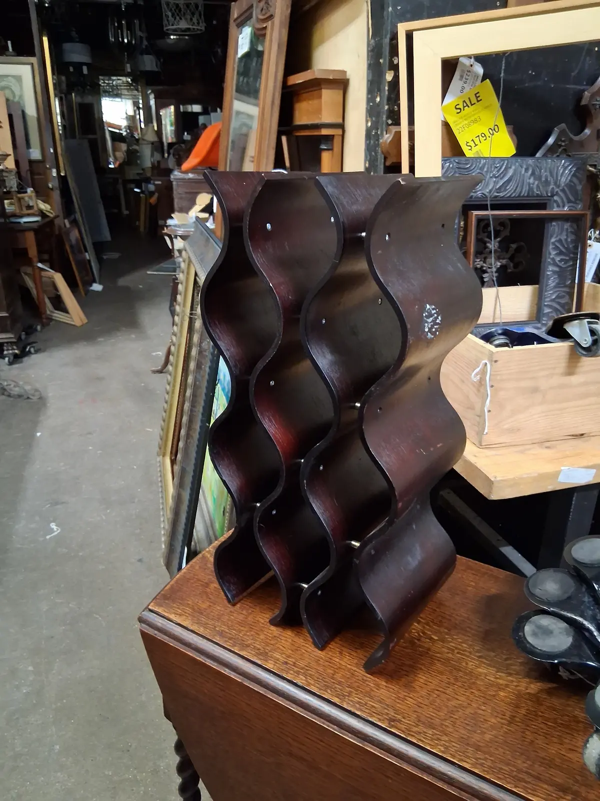Modern Curvy Wine Rack 1