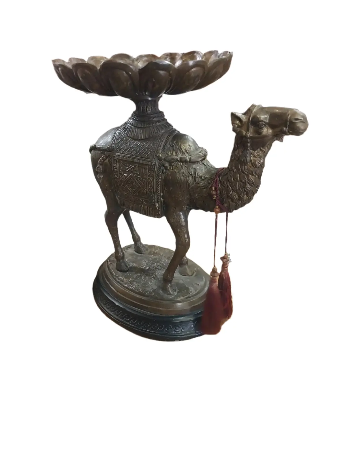 Large Bronze Moorish Camel Compote 1