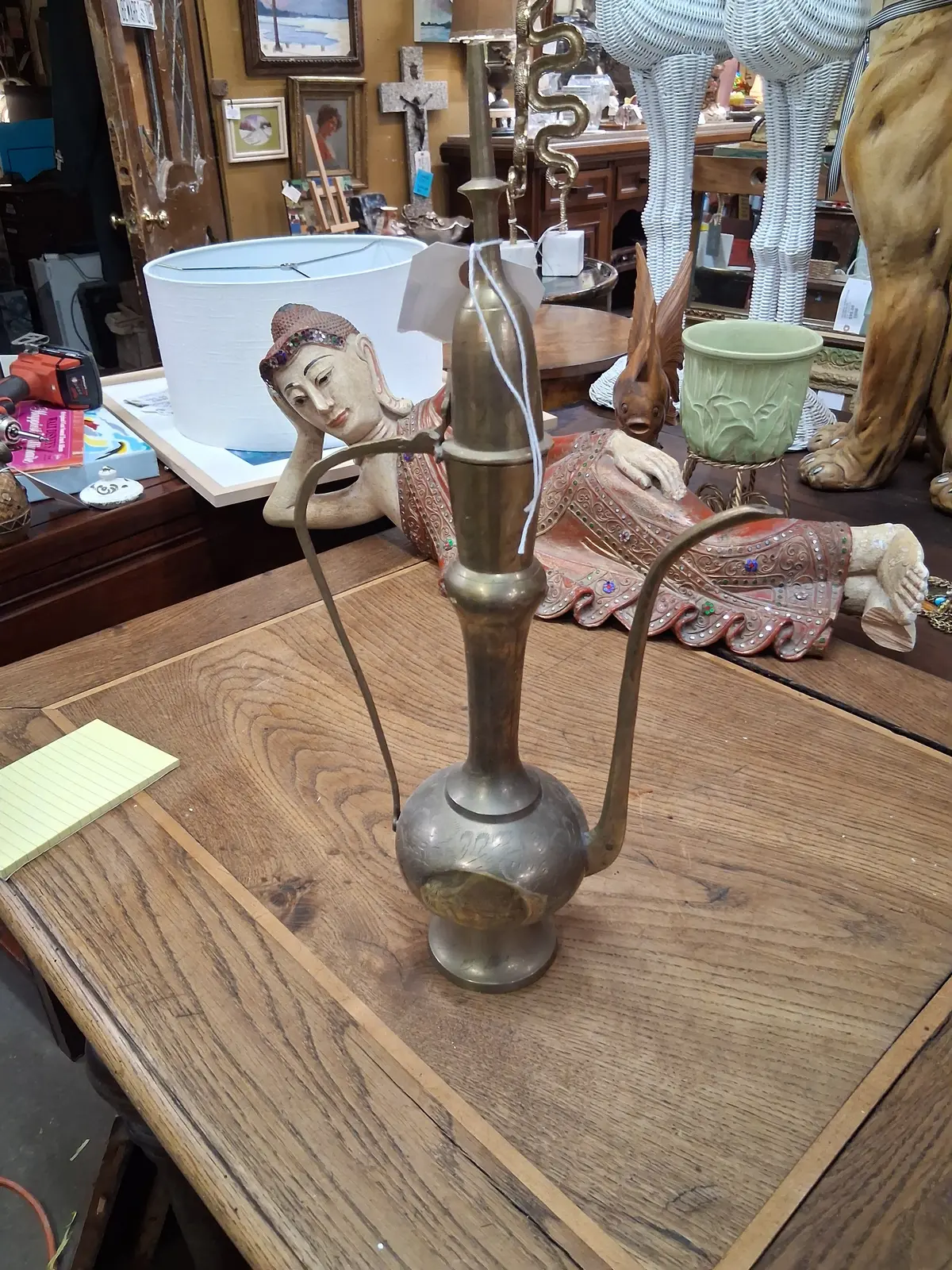Mid Eastern Brass Ewer 1