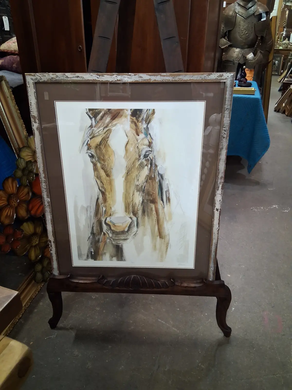 Framed Horse Print Numbered 1