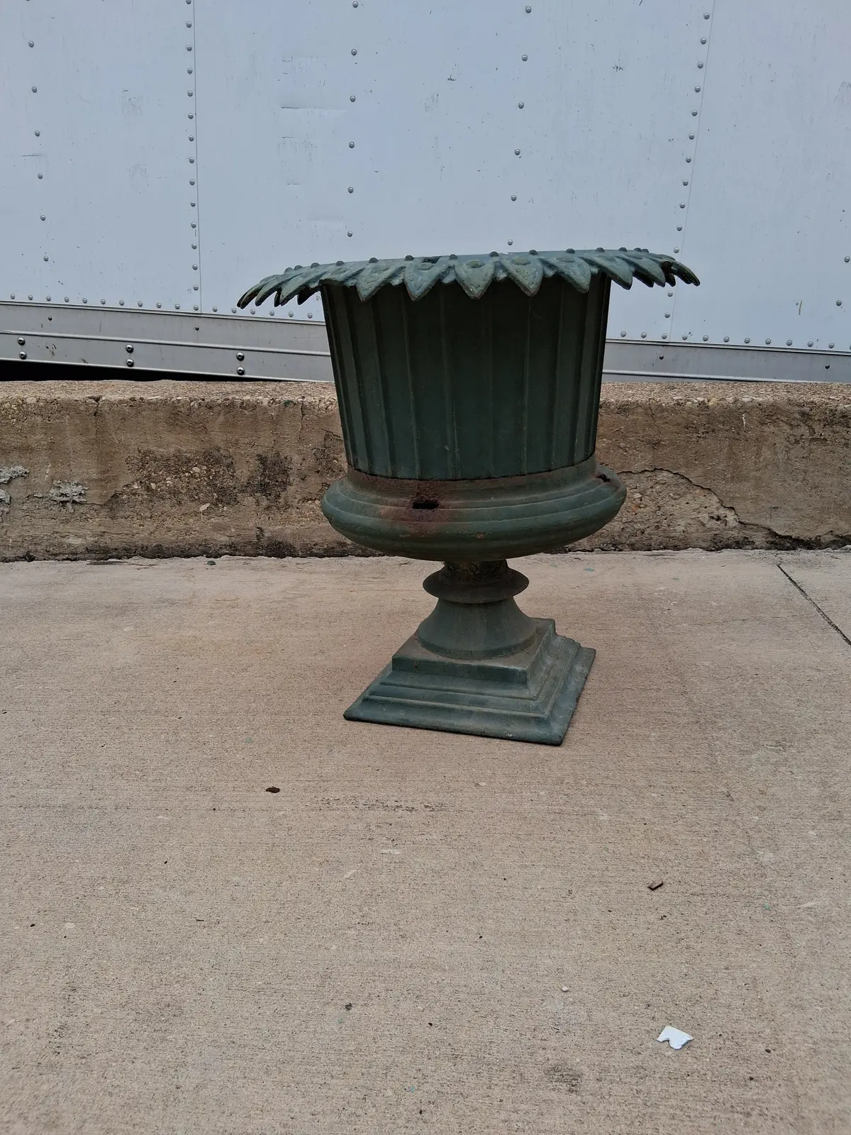 Footed Cast Iron Planter 1