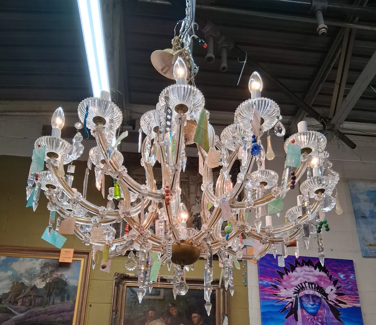 Maria Teresa Style 21 Light Chandelier -Artist Created 1