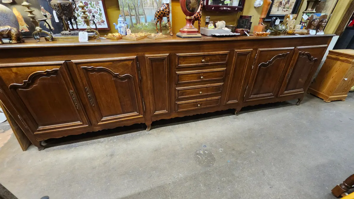 Very Long Cherry French Country Sideboard 1