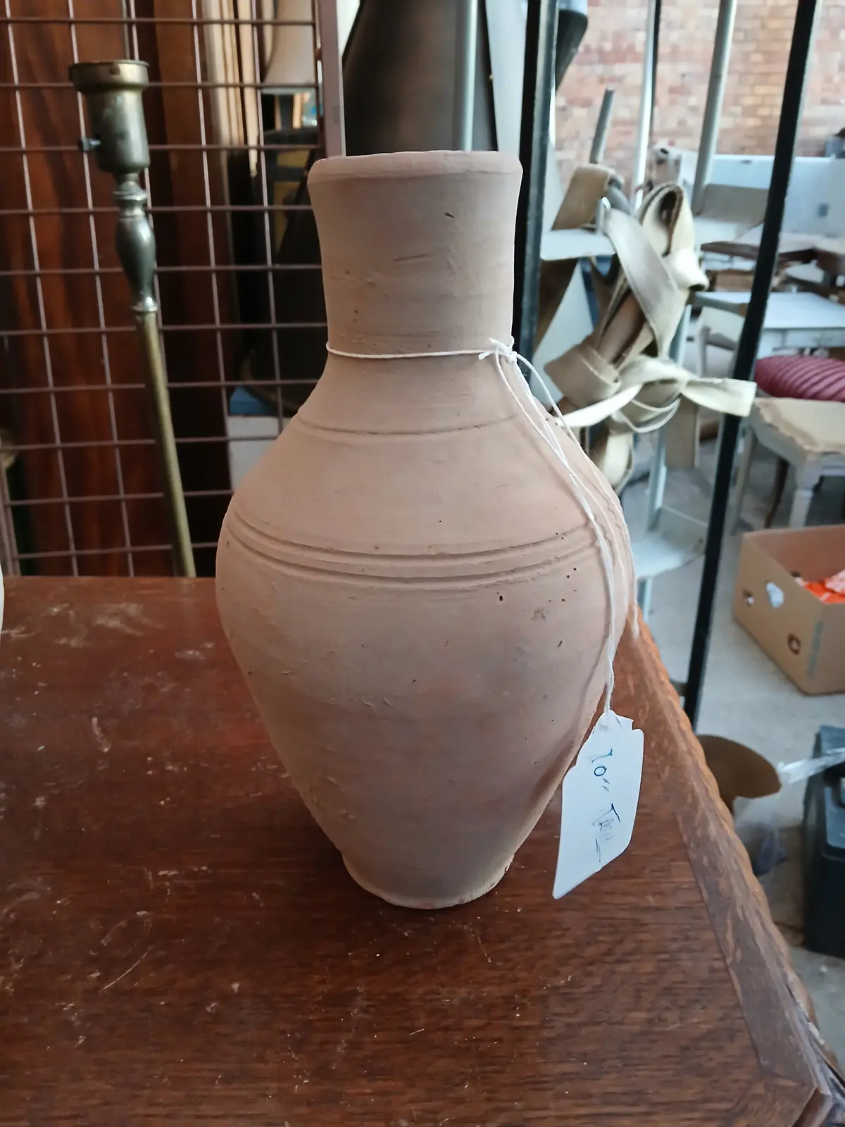 Small Shaped  Terra Cotta Vase 1