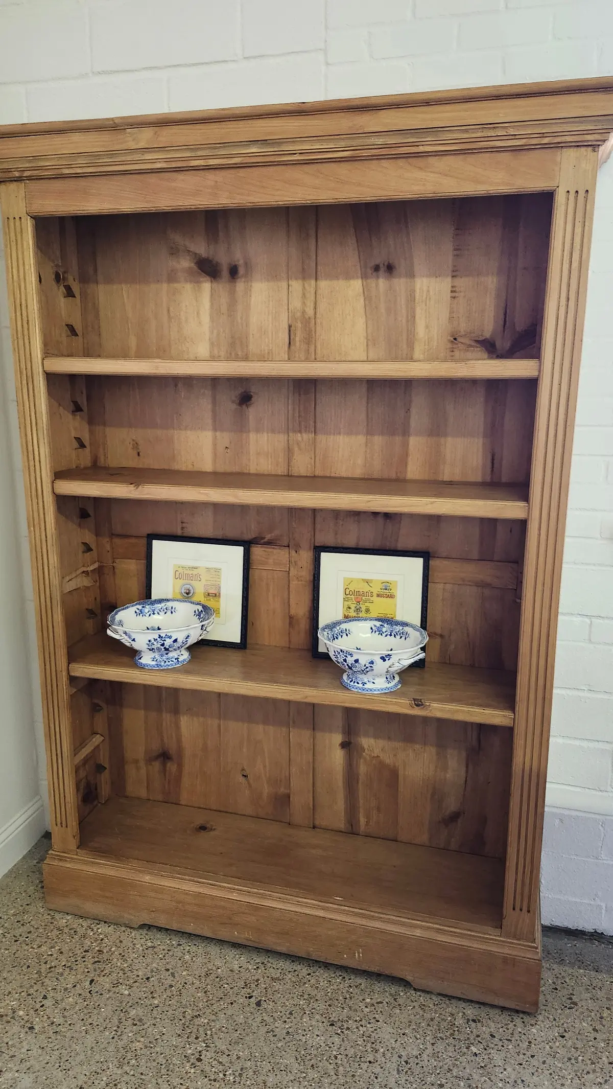 Pine Open Bookcase 1