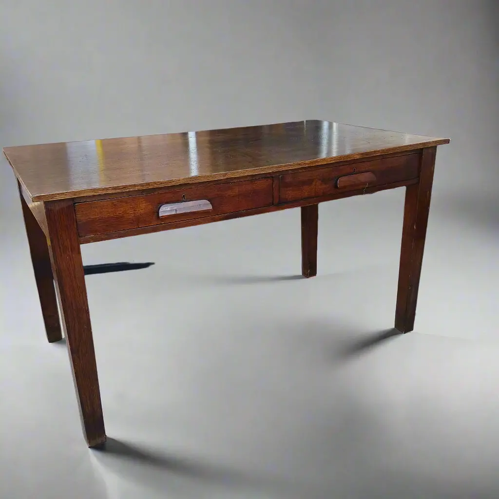 Arts And Crafts 2 Drawer Library Table 1