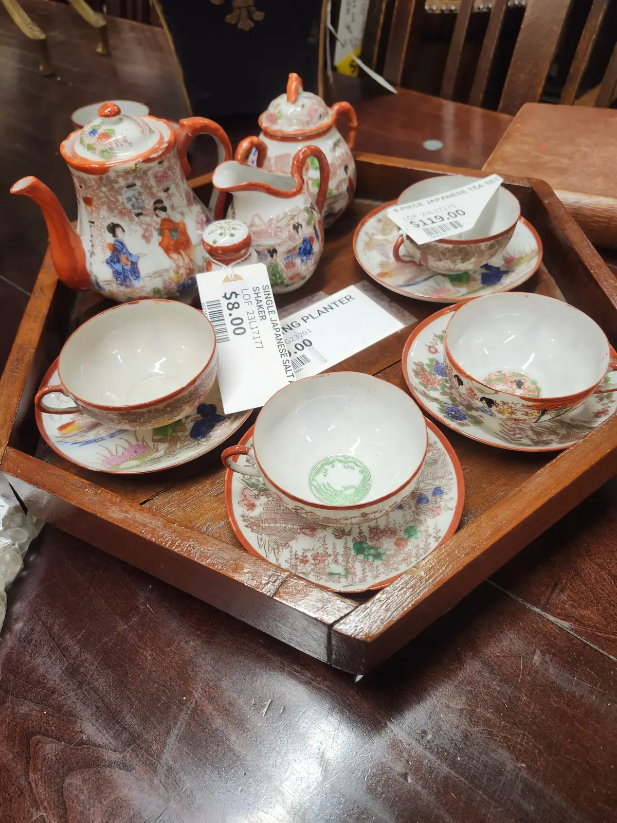 8 Piece Japanese Tea Set 1
