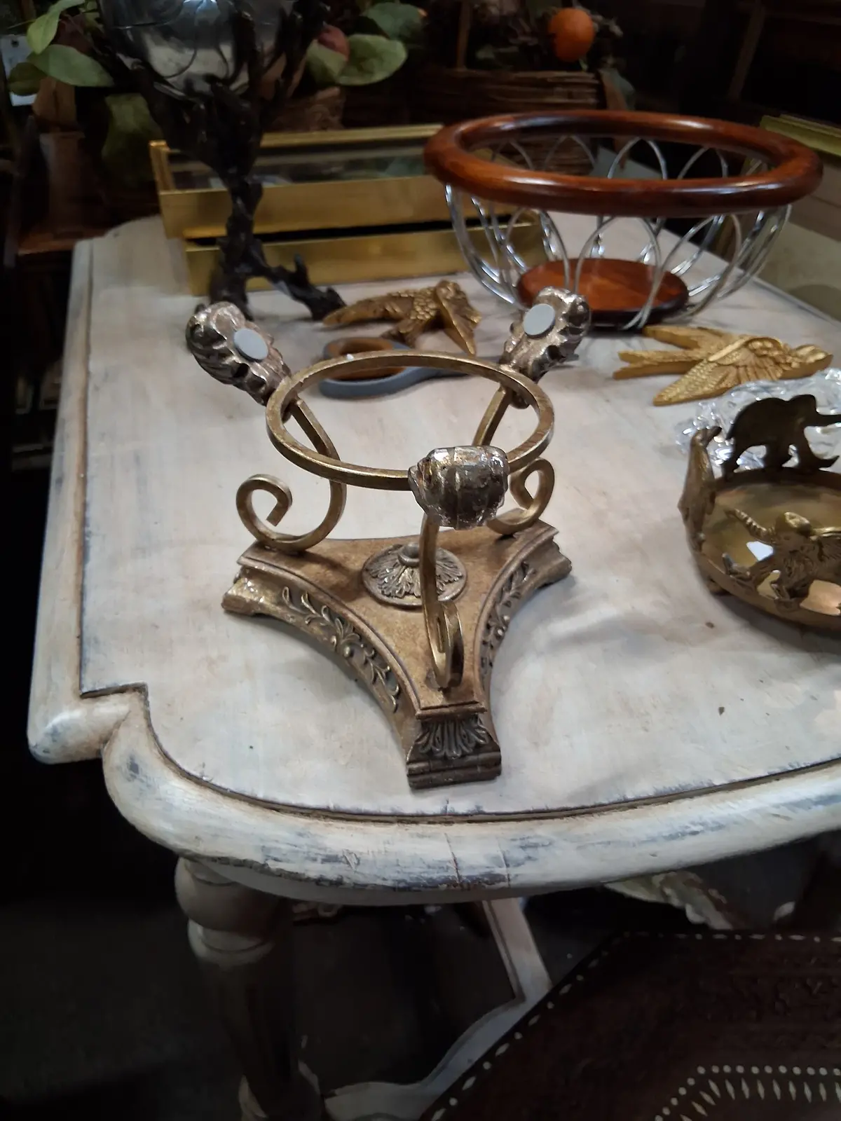 Resin And Metal Orb Base 1