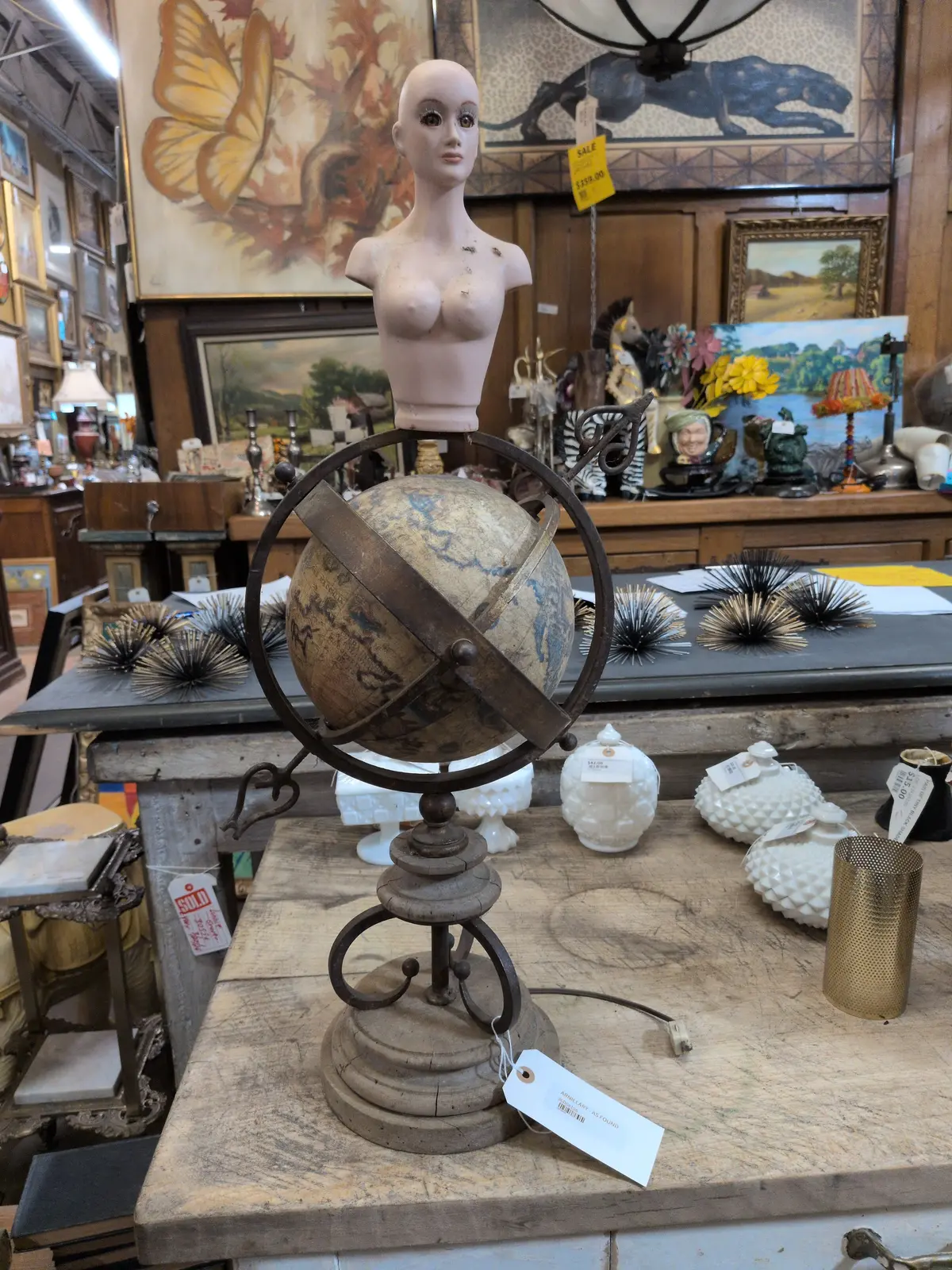 Armillary - As Found With Torso Finial 1