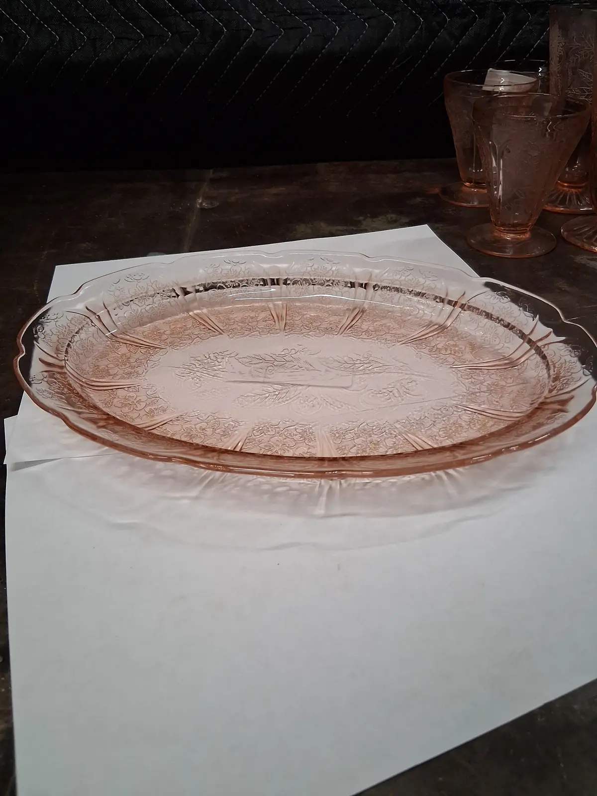 Cherry Blossom Oval Plate 1