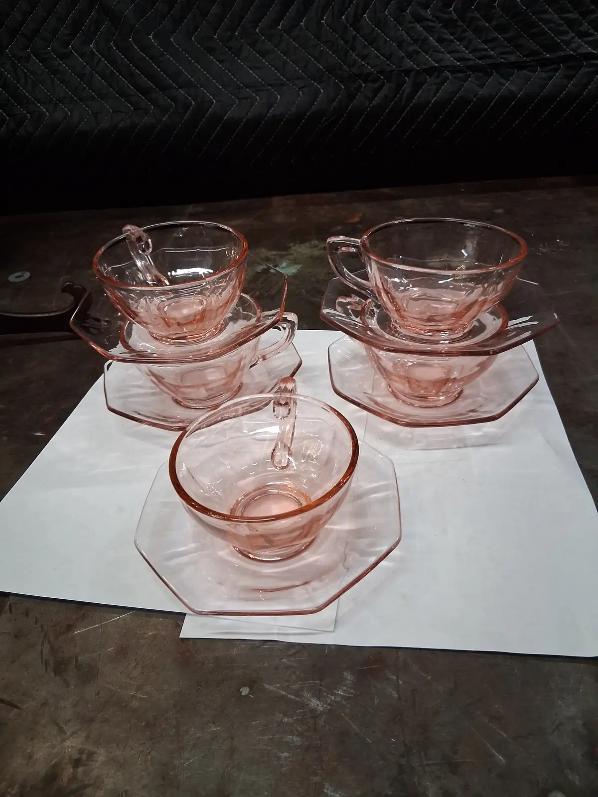 Set Of 5 Octagon Cup And Saucers 1