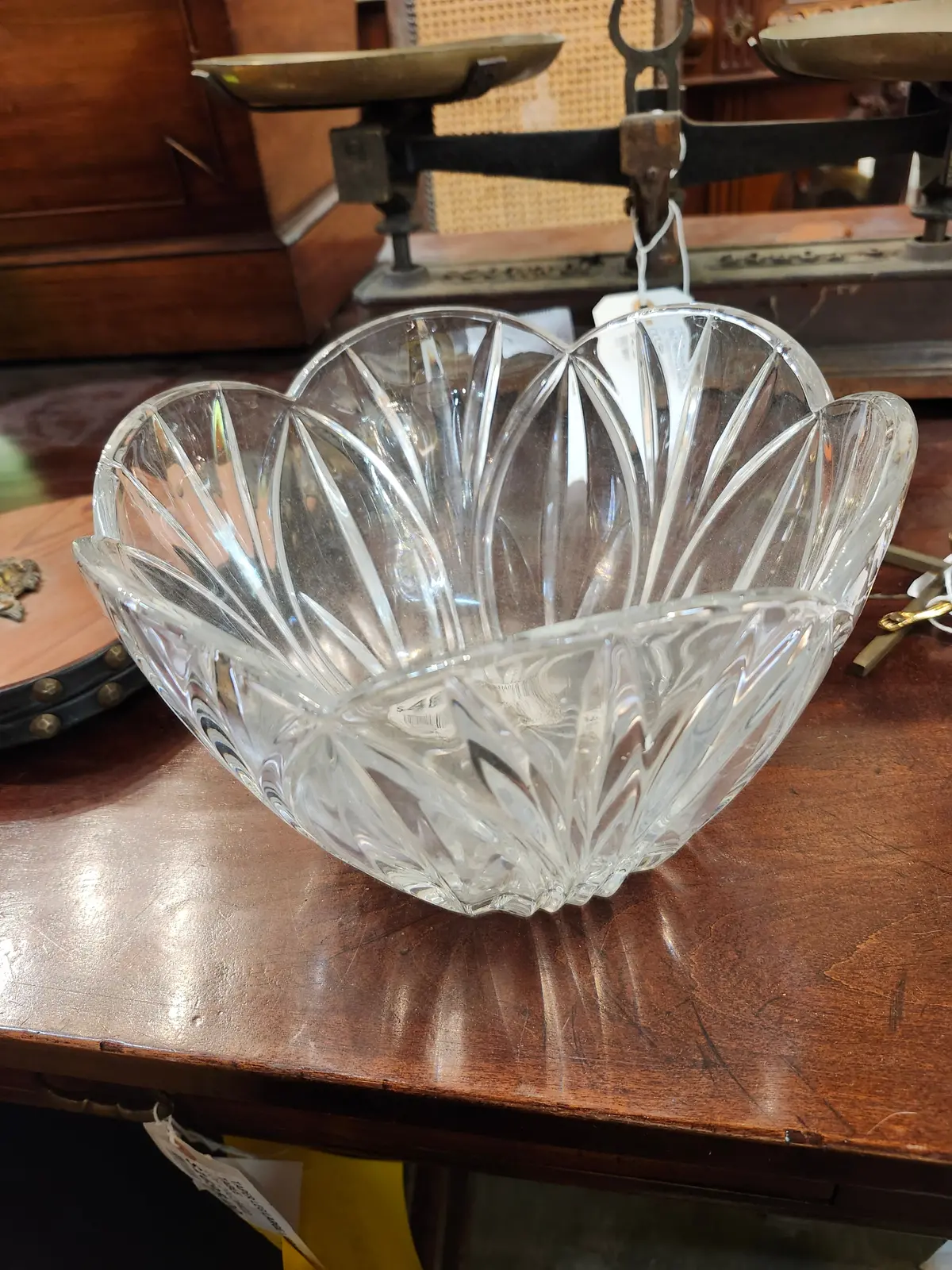 Large Crystal Bud Shaped  Bowl 1