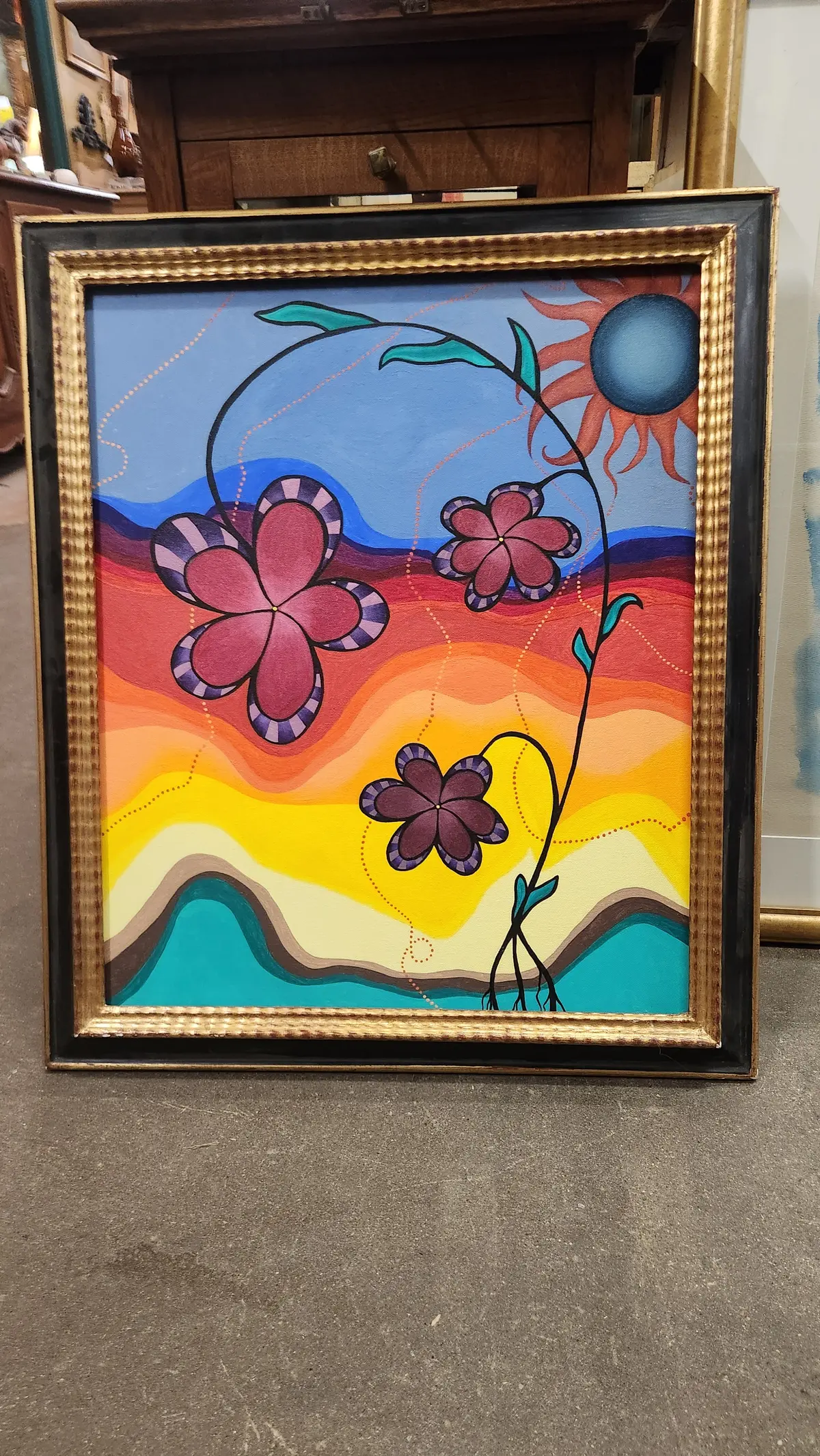 Medium Amelia Shipman Abstract Painting 1