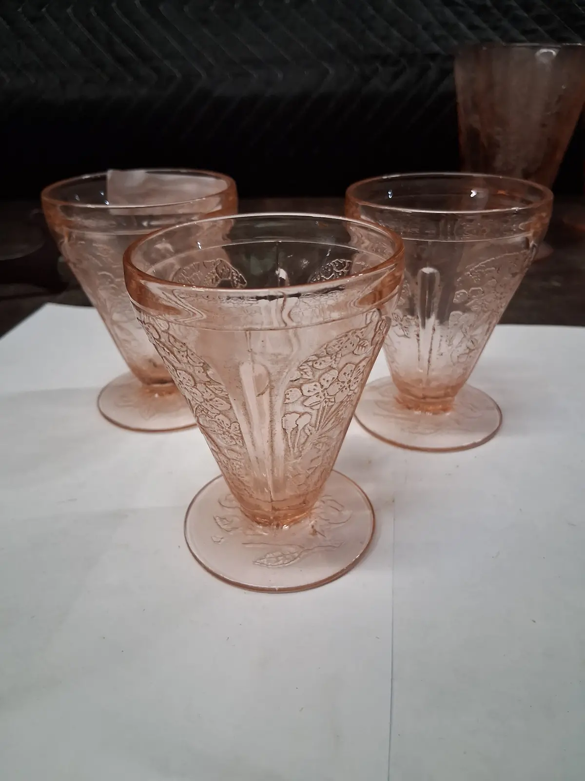 3 Poinsettia Juice Glasses 1