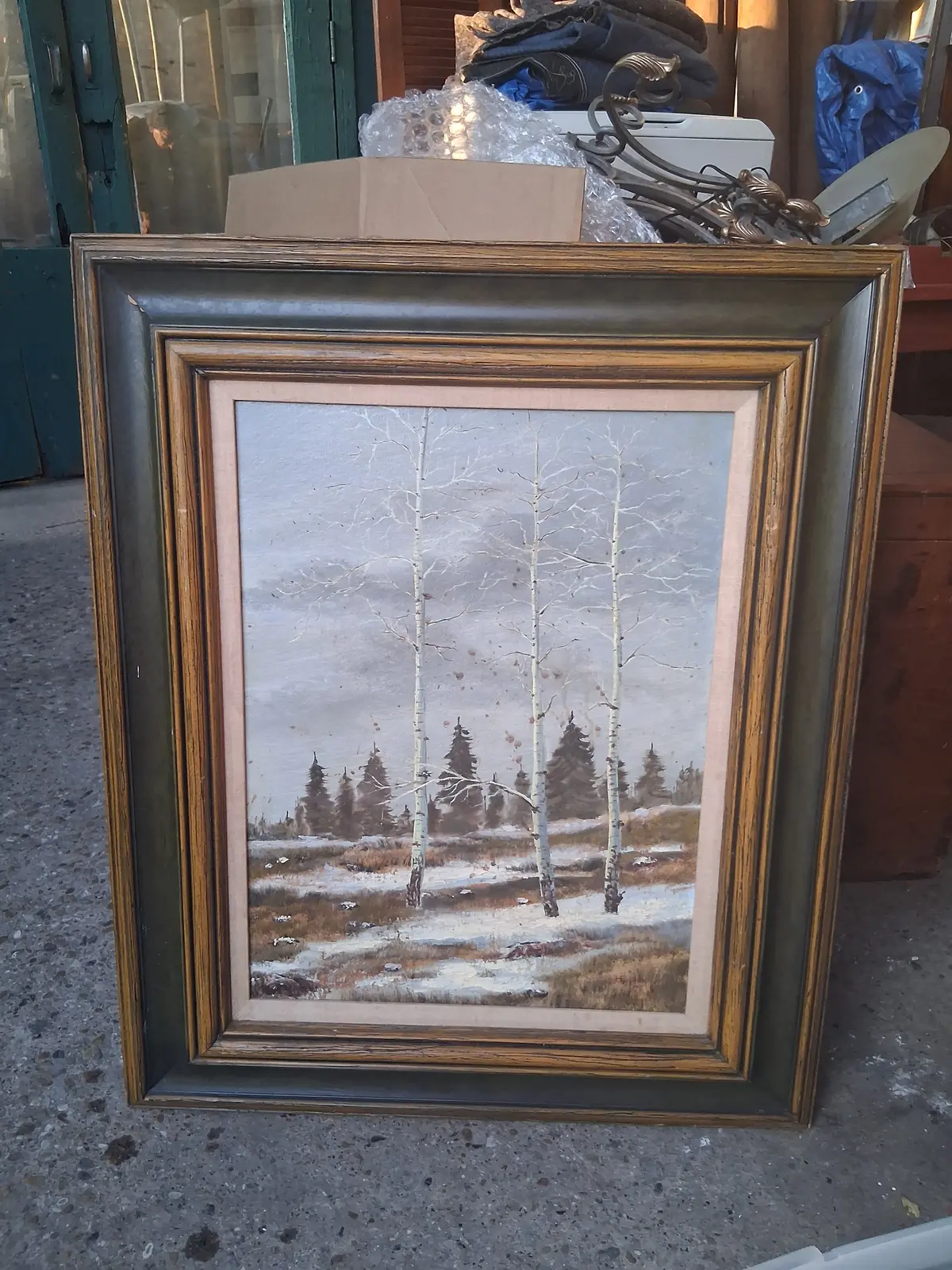 Mid Century Landscape Of Aspen Trees 1