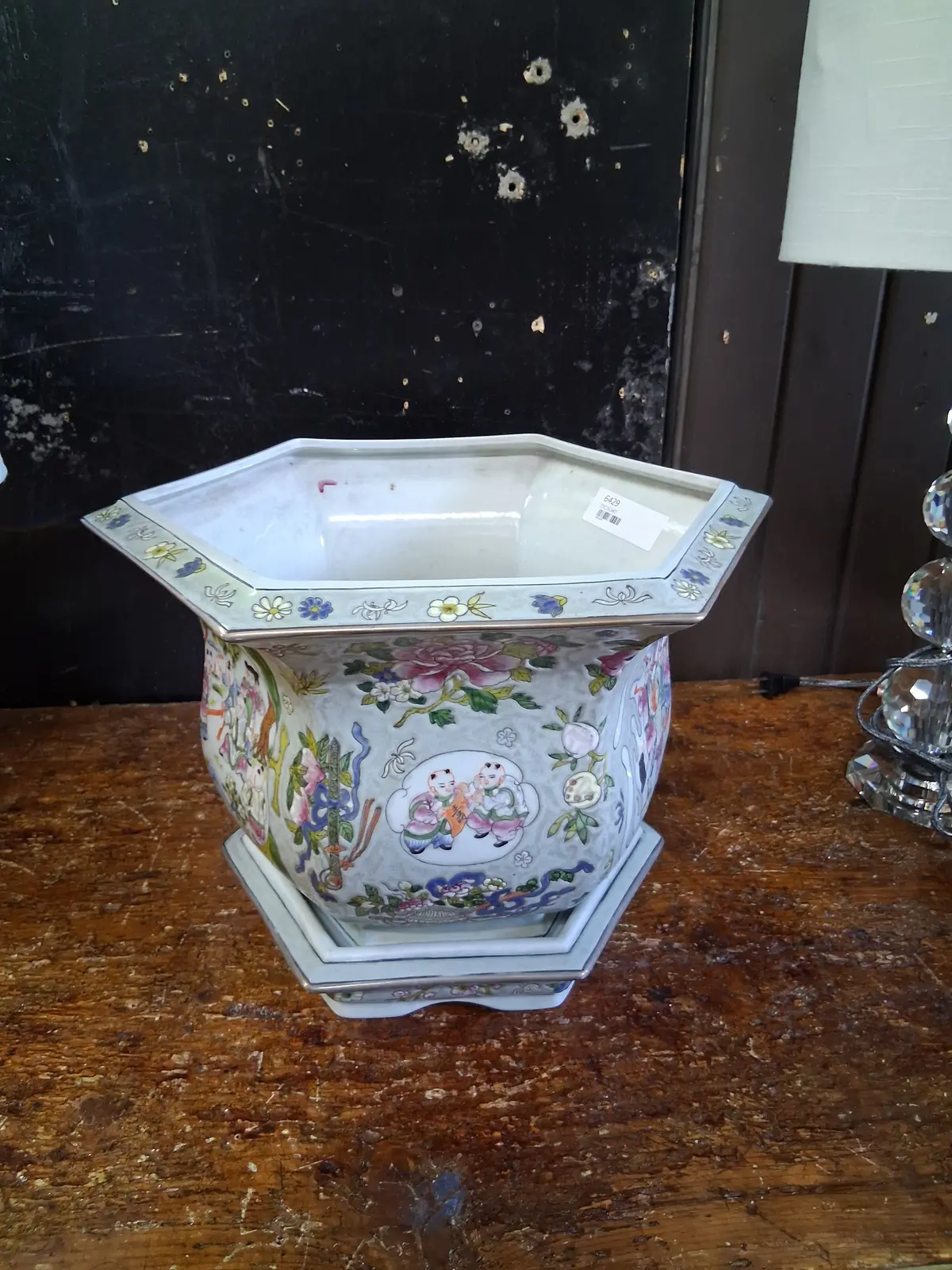 Chinese Planter With Base-Signed 1