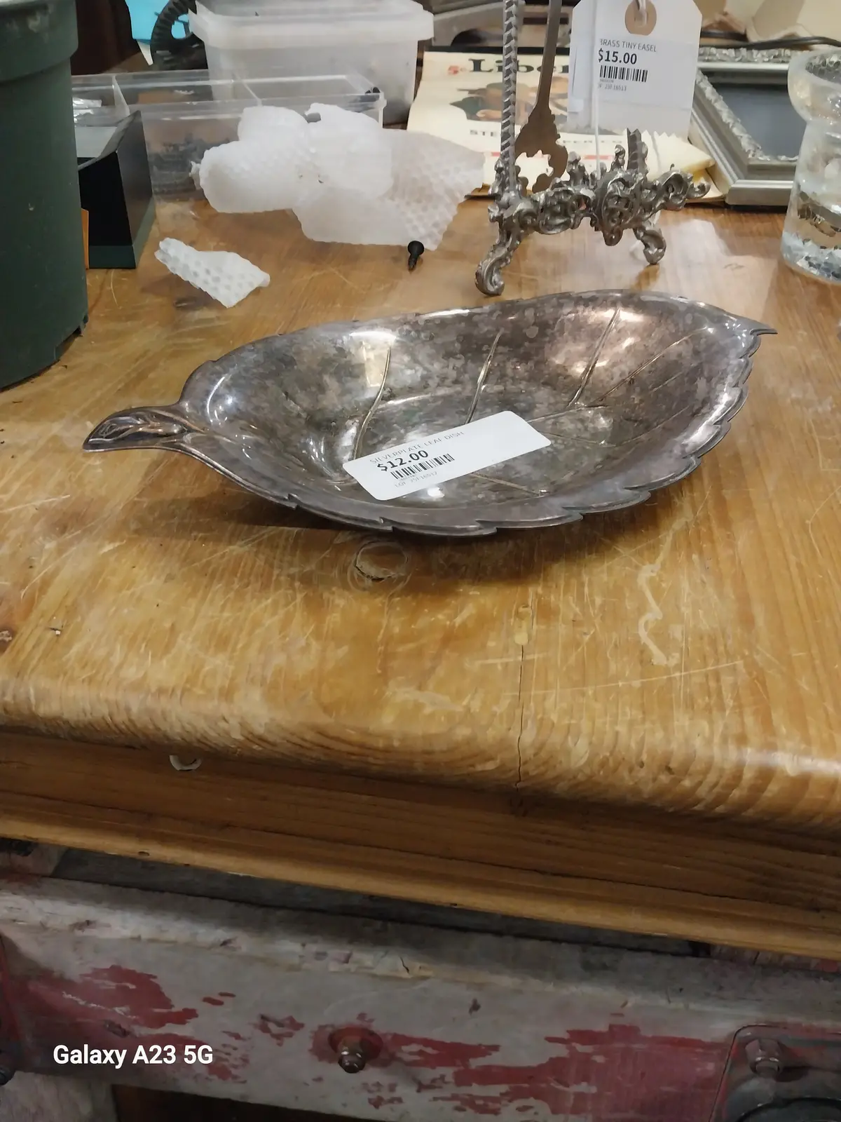 Silverplate Leaf Dish 1