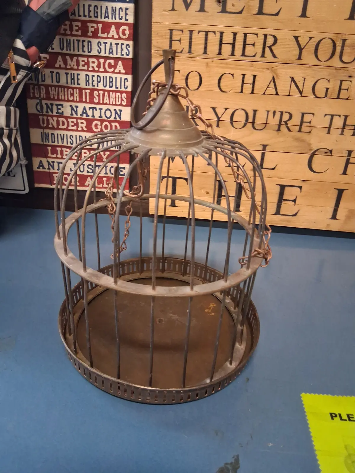 Small Brass Bird Cage 1
