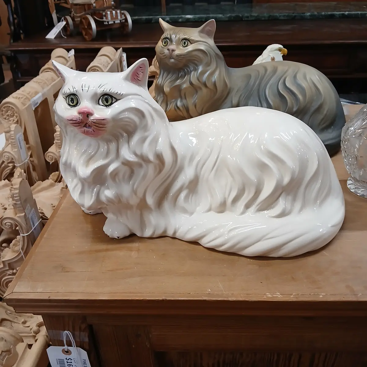 White Ceramic Cat 1