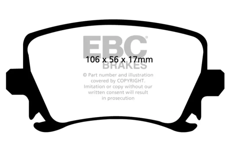 Ebc Greenstuff Rear Brake Pads For 2006–2013 Audi A3 2.0T – Compatible With Girling Calipers 1