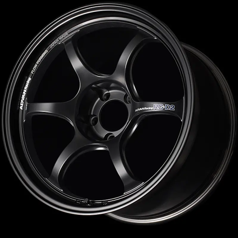 Advan Rg-D2 Forged Alloy Wheel – 18X8.0", +48Mm Offset, 5X112 Bolt Pattern, 66.5Mm Center Bore, Semi-Gloss Black 1