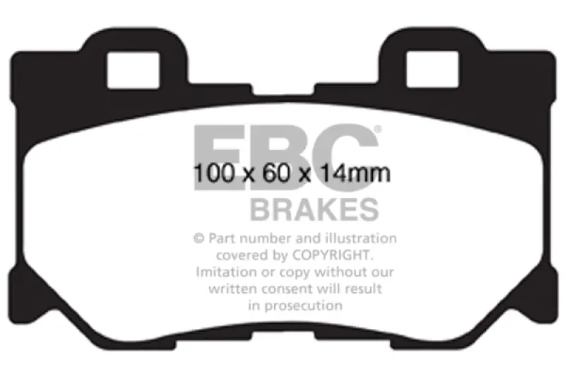 Ebc Greenstuff Rear Brake Pads For 2008–2013 Infiniti Fx50 (5.0L) 1
