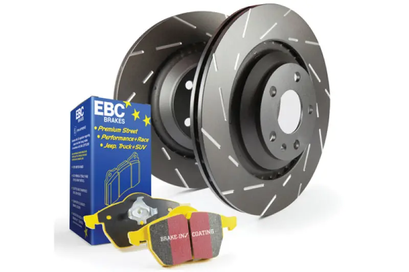 Ebc Yellowstuff High-Performance Brake Pad And Usr Drilled & Slotted Rotor Kit (S9 Series) 1
