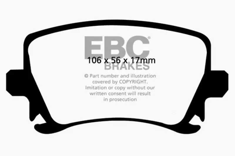 Ebc Greenstuff Rear Brake Pads For 2006–2013 Audi A3 2.0T – Compatible With Girling Calipers 2