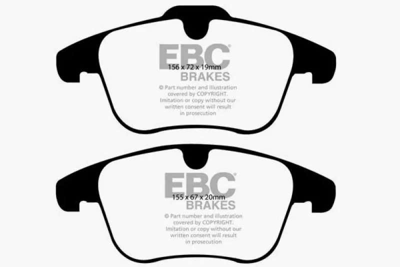 Ebc Greenstuff Front Brake Pads For 2011–2015 Land Rover Range Rover Evoque 2.0L Turbo 1