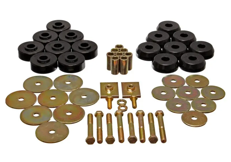 Energy Suspension Body Mount Set Exc. Cconvertible - Black 1