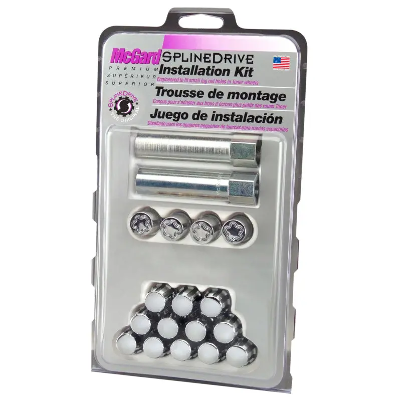 Mcgard Spline Drive Wheel Lock Kit – Chrome Cone-Seat Design, M12X1.25 Thread, Includes Installation Tool 1