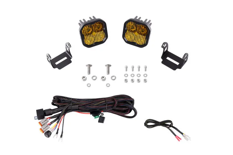 Diode Dynamics Ssc2 Stage Series Backlit Ditch Light Kit – 2021–2022 Ford F-150, White Combo 1