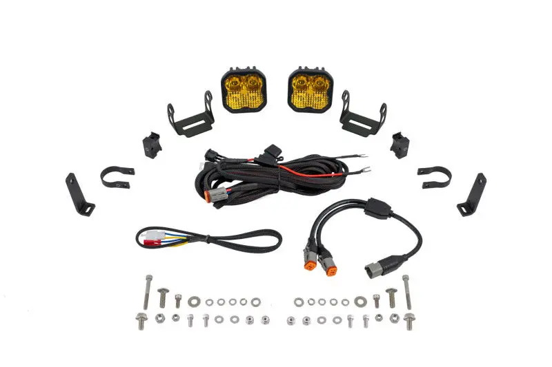 Diode Dynamics Ss3 Led Bumper Light Kit – 1.5" Roll Bar Mount, Yellow Combo (Pair) 1