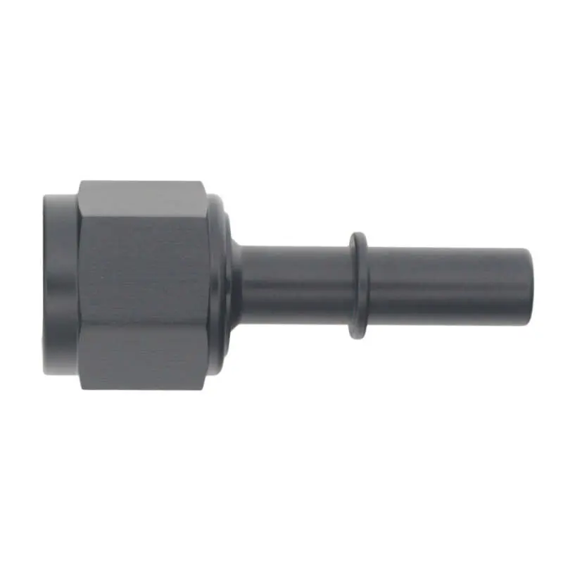 Deatschwerks 8An Female Flare Swivel Fitting To 3/8-Inch Male Efi Quick Disconnect – Matte Black Anodized 1