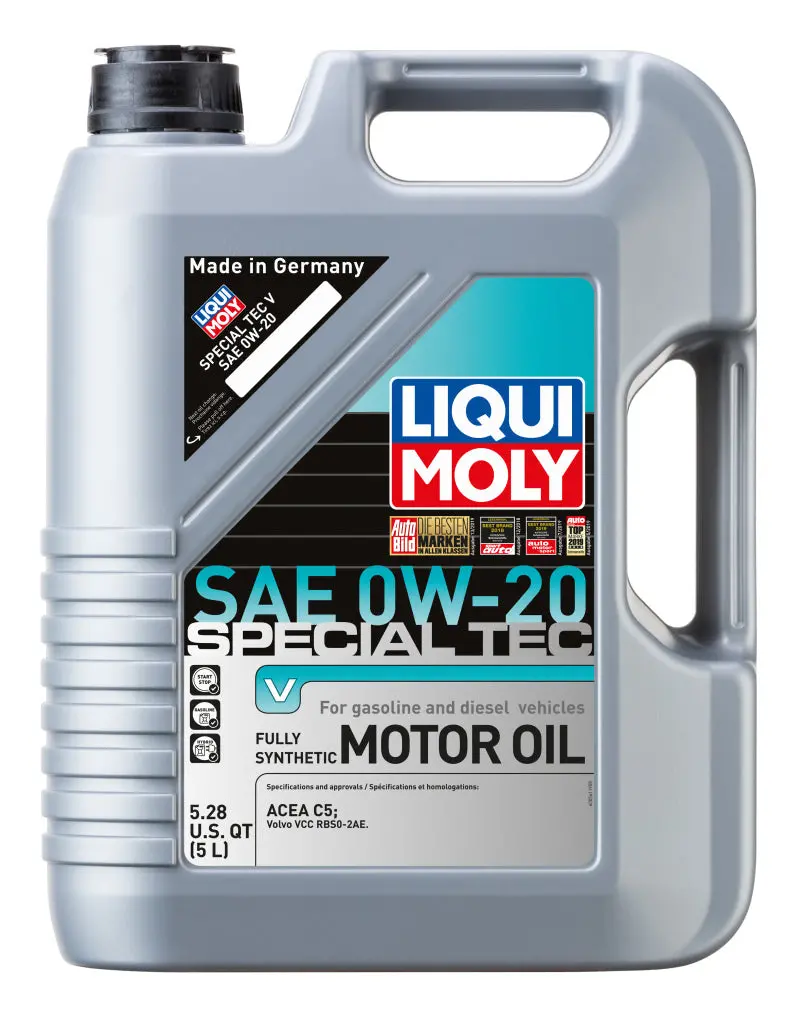 Liqui Moly Special Tec V Full-Synthetic Motor Oil – 5-Liter Container, Sae 0W-20 1