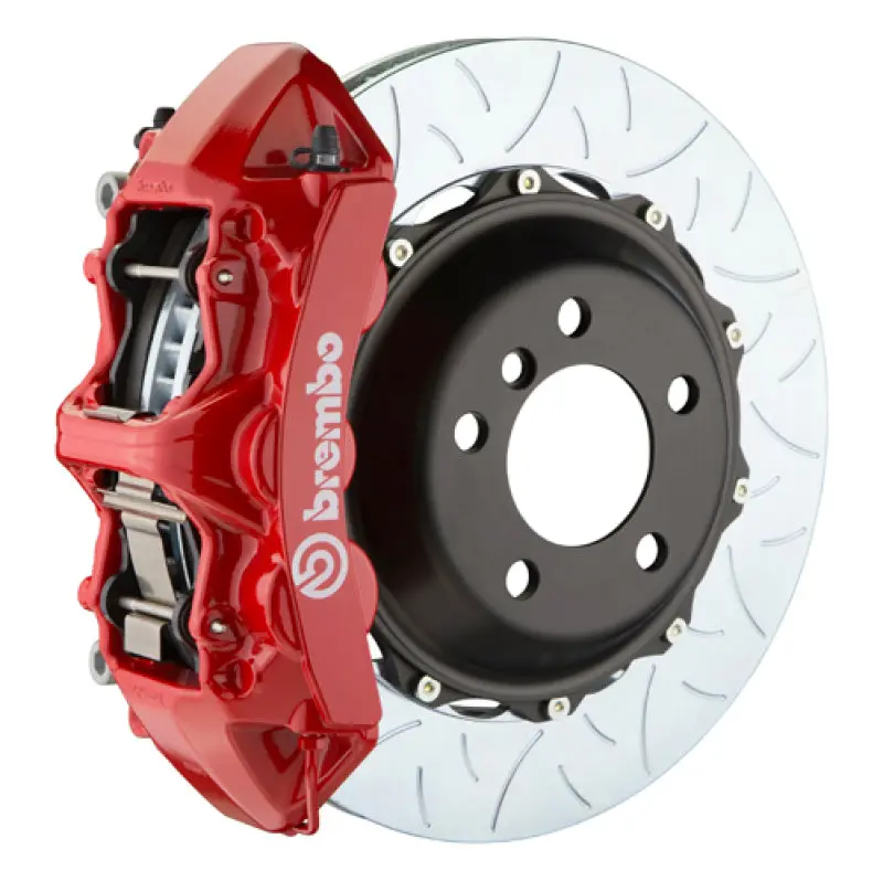 Brembo 13-17 Q5 3.0T/Tdi/Hybrid Front Gt Bbk 6 Piston Cast 380X32 2Pc Rotor Slotted Type3 -Red 1