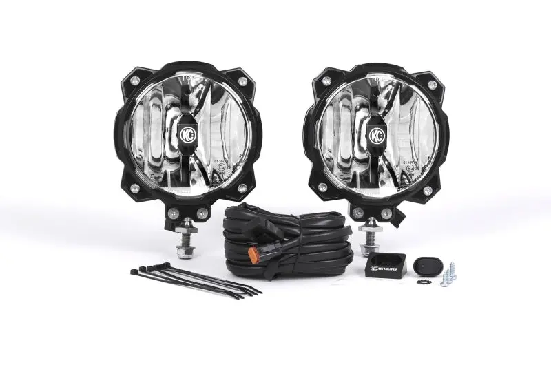 Kc Hilites 6In. Pro6 Gravity Led Light 20W Single Mount Spot Beam (Pair Pack System) 1