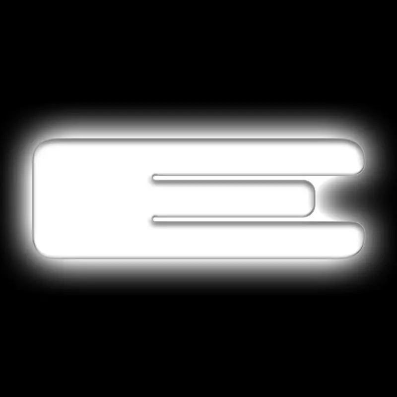 Oracle Lighting Universal Illuminated Led Letter Badge – Matte White Finish, Model 'E' 1