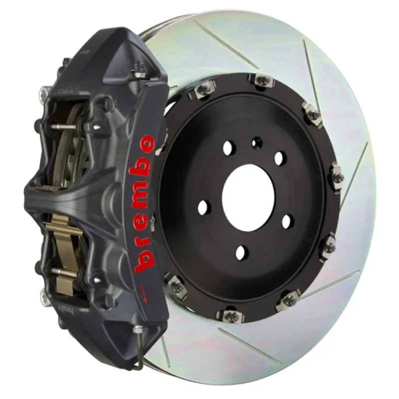 Brembo Ss Front Gts Bbk 6 Piston Cast 405X34 2Pc Rotor Slotted Type-1-Black Ha 1