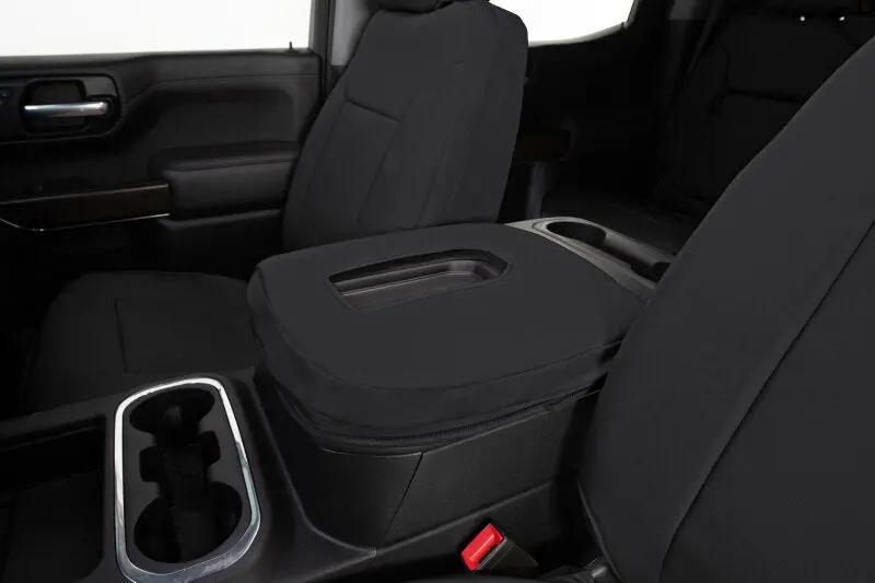Covercraft 19-24 Chevy Silverado Endura Precisionfit Custom Front Row Seat Covers - Black/Black 1