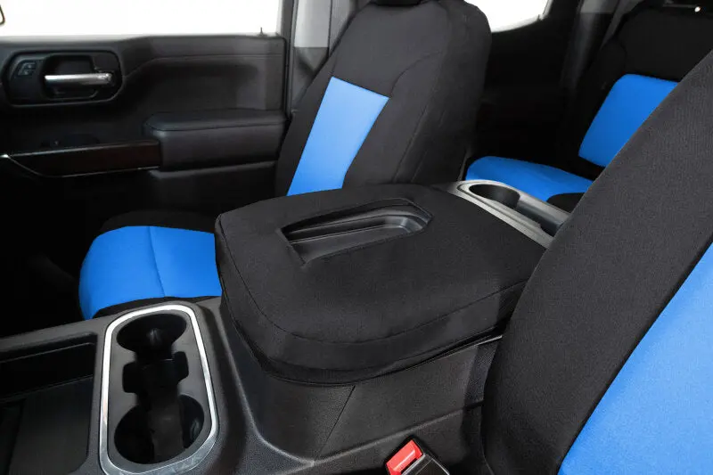 Covercraft Endura Precisionfit Seat Covers – Custom Front Row For 2016–2024 Chevrolet Malibu (Blue/Black) 1